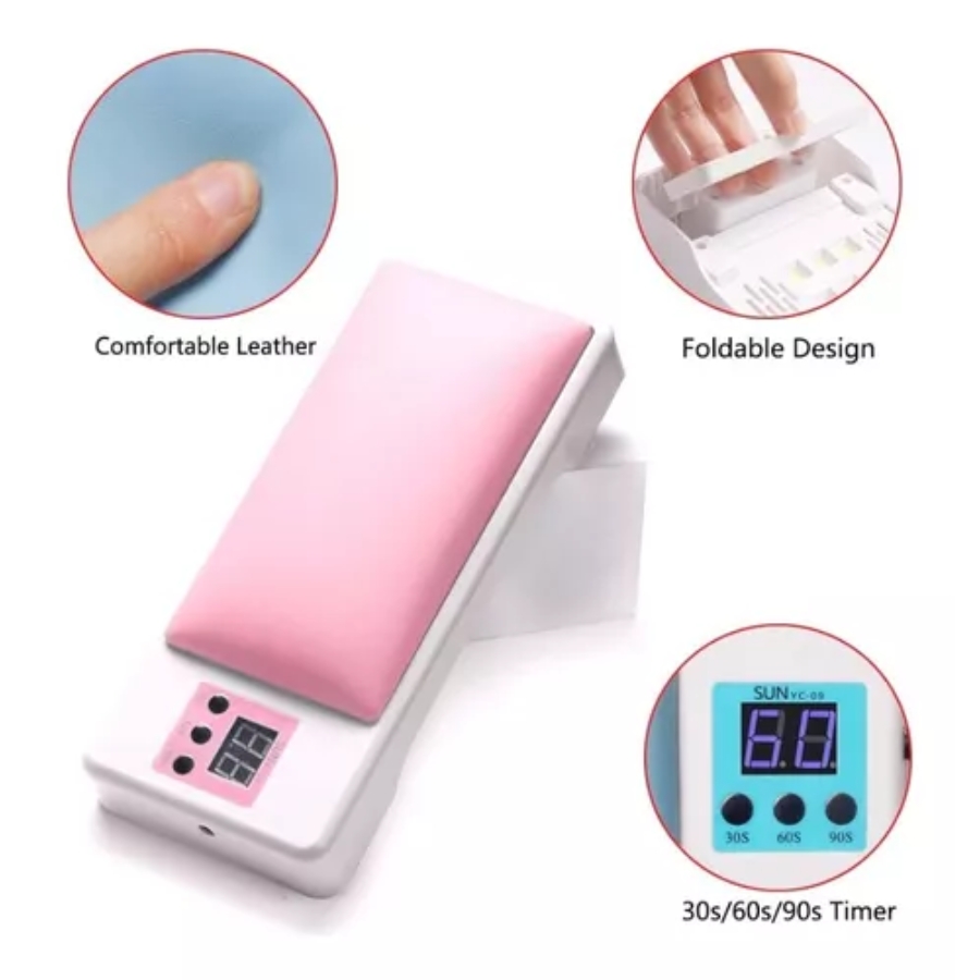 Miniatura 7 de Cojín Reposa Manos Con Lámpara Led Uñas